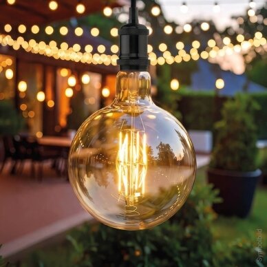 LED Bulb E27 G200 8W, Warm Light 3