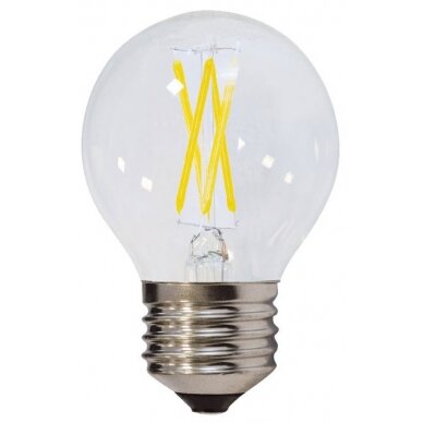 LED Bulb E27 G45 4W, Clear, Neutral Light