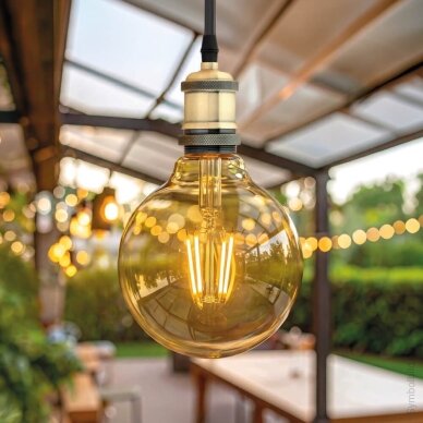 LED Bulb E27 G95 4W, Golden, Warm Light 2