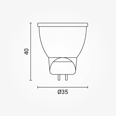 LED Spot G4-MR11 3W, Warm Light 3