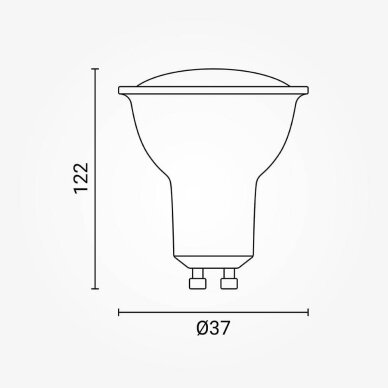 LED Bulb GU10 4.5W, Warm Light 2