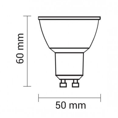 LED Spot GU10 4W, Silver, White Light 2