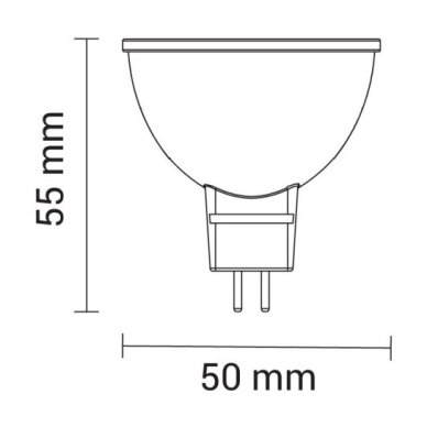 LED lemputė MR16 4W, šalta balta šviesa 2