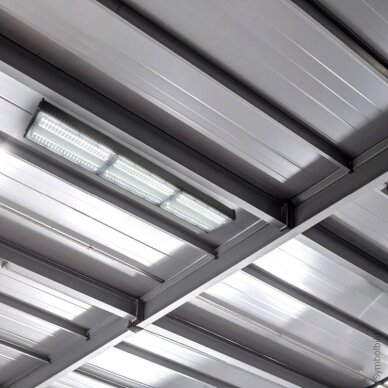LED linijinis aukštuminis šviestuvas, 150W, šalta balta šviesa, IP65, IK08 5 LED linijinis aukštuminis šviestuvas, 150W, šalta balta šviesa, IP65, IK08 5