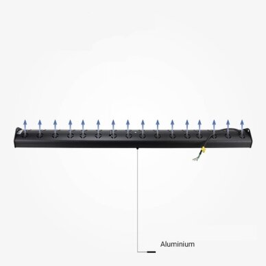 LED linijinis aukštuminis šviestuvas, 200W, šalta balta šviesa, IP65, IK08 3