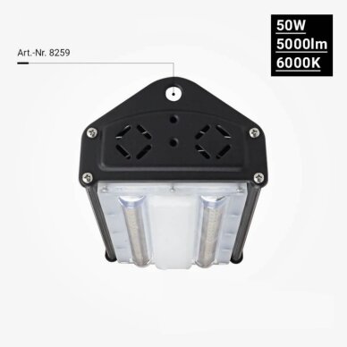 LED Linear High Bay Light, 50W, White Light, IP65, IK08 2