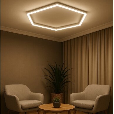 LED Hexagon Lights, 1HEX, 42W, White Light 1