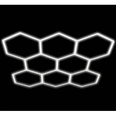 LED korys (hexagon), 8HEX, 280W, šalta balta šviesa 1
