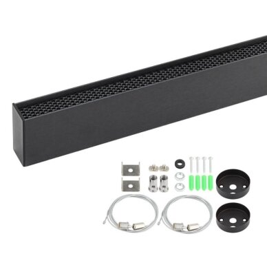 LED Linear Light, 38W, Black Body, CCT, Honey Comb Reflector 3