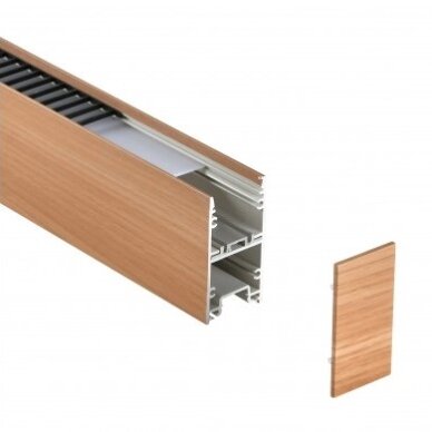 LED linijinis šviestuvas, 38W, medis, CCT šviesa 1