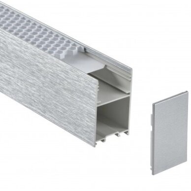 LED linijinis šviestuvas, 38W, sidabrinis, CCT šviesa 1