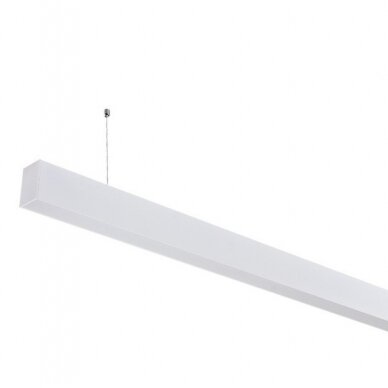 LED Linear Suspended Light, Linkable, 40W, White Body, 5 Years Warranty, Neutral Light 1