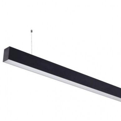 LED linijinis šviestuvas, 40W, juodas, sujungiamas, 5 metai garantija, šalta balta šviesa 1 LED linijinis šviestuvas, 40W, juodas, sujungiamas, 5 metai garantija, šalta balta šviesa 1