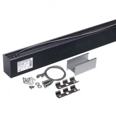 LED linijinis šviestuvas, 40W, juodas, sujungiamas, 5 metai garantija, neutrali balta šviesa 2 LED linijinis šviestuvas, 40W, juodas, sujungiamas, 5 metai garantija, neutrali balta šviesa 2