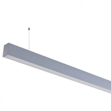 LED Linear Suspended Light, Linkable, 40W, Silver Body, 5 Years Warranty, White Light 1