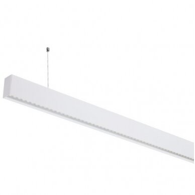 LED Linear Suspended Light, Linkable, 50W, White Body, Neutral Light 1