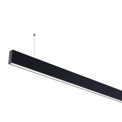 LED linijinis šviestuvas, 50W, juodas, nesujungiamas, neutrali balta šviesa 1 LED linijinis šviestuvas, 50W, juodas, nesujungiamas, neutrali balta šviesa 1