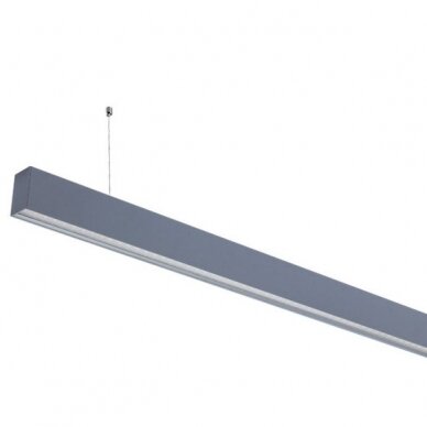 LED Linear Suspended Light, Linkable, 50W, Silver Body, Neutral Light 1