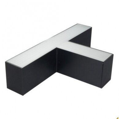 LED linijinis T sujungimas, 15W, juodas, plonas, neutrali balta šviesa 2
