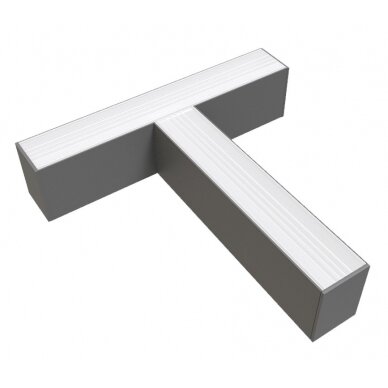 LED Linear T-Shape Connector, Slim, Linkable, 15W, Silver, White Light