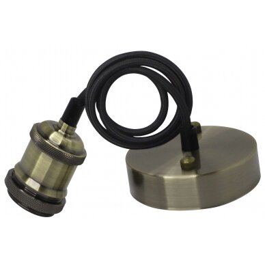 LED Vintage Pendant Light Holder, Inox