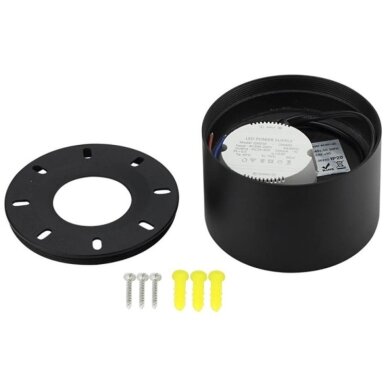 LED Downlight, 10W, Black, Warm Light 1