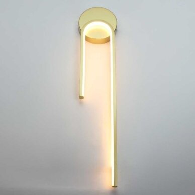 LED Ceiling Lamp, 10W, Satin Gold, Warm Light 2
