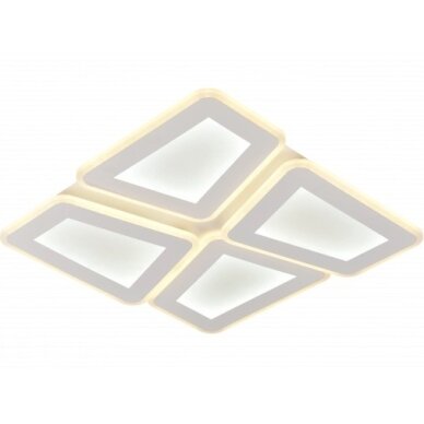 LED Ceiling Light, 128W, White/Grey, CCT Light, Remote Control