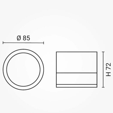 LED Surface Downlight, 12W, Round, White 5