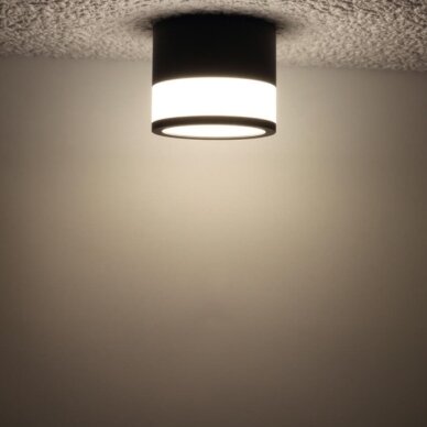 LED Surface Downlight, 12W, Round, Black 2