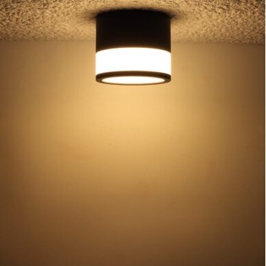 LED Surface Downlight, 12W, Round, Black 2