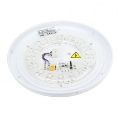 LED Ceiling Light, 12W, White/Silver, CCT Light 1