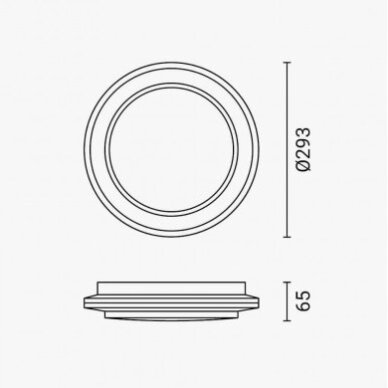 LED Ceiling Light, 12W, White/Silver, CCT Light 5