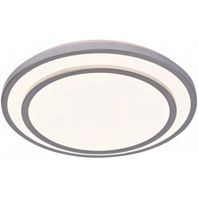 LED Ceiling Light, 12W, White/Silver, CCT Light