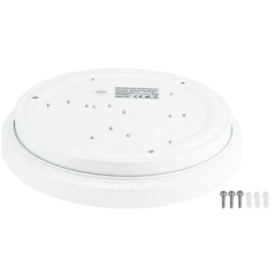 LED lubų šviestuvas, 12W, DIP-Switch, matinis gaubtas žvaigždutėmis, CCT šviesa 2 LED lubų šviestuvas, 12W, DIP-Switch, matinis gaubtas žvaigždutėmis, CCT šviesa 2