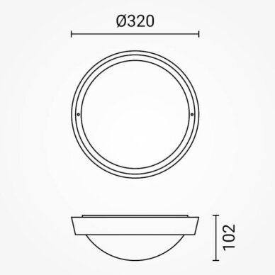 LED Surface Ceiling, with Microwave Motion Sensor, 13W, Neutral Light 2