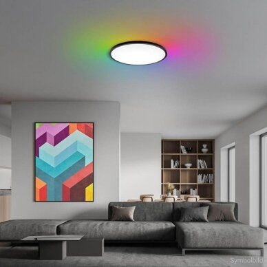 LED Ceiling Light, Black Body, 18W, CCT RGB 32W 2