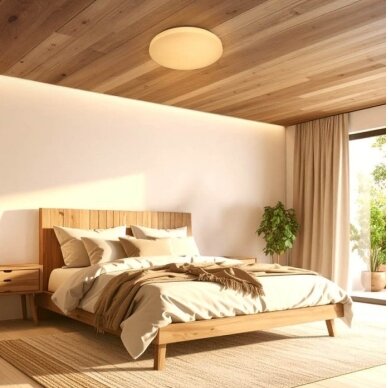 LED Ceiling Light, 18W, DIP-Switch, Matt Cover, CCT 4