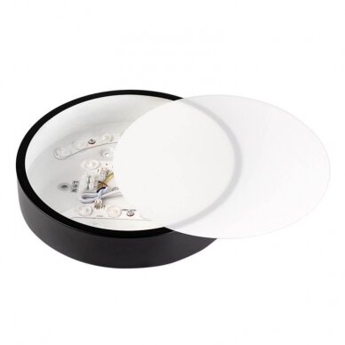 LED lubų šviestuvas, 18W, juodas, neutrali balta šviesa 2 LED lubų šviestuvas, 18W, juodas, neutrali balta šviesa 2