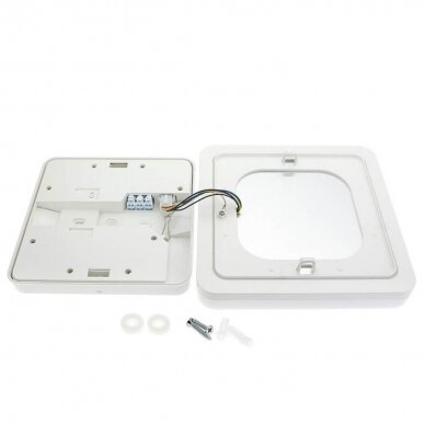 LED Ceiling Light, Square, Microwave Sensor, 18W, CCT 3000K-6000K 2