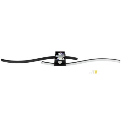 LED lubų šviestuvas, 21W, juodas smėlis, šilta balta šviesa 1