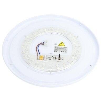 LED Ceiling Light, 24W, White/Wood, CCT Light 1