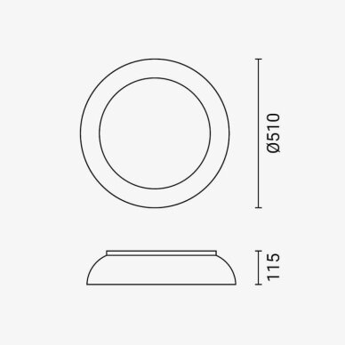 LED Ceiling Light, 24W, White/Wood, CCT Light 6