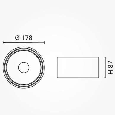 LED Downlight, 30W, Round, Rotatable, White, CCT 6