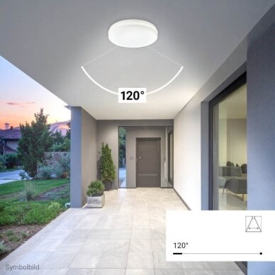 LED Outdoor Ceiling Light, White, 30W, CCT 4