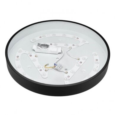 LED lubų šviestuvas, 30W, juodas, šilta balta šviesa 1 LED lubų šviestuvas, 30W, juodas, šilta balta šviesa 1