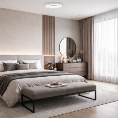 LED Ceiling Light, 36W, Grey, Memory, Remote Control, 3CCT 1