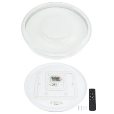 LED Ceiling Light, 36W, Grey, Memory, Remote Control, 3CCT 3