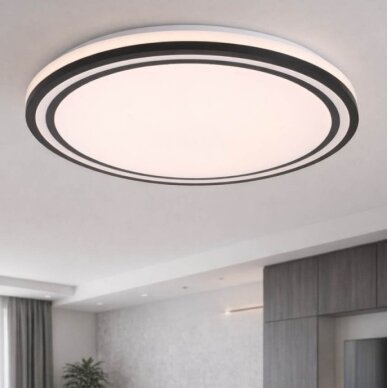 LED Ceiling Light, 36W, White/Black, CCT Light 5