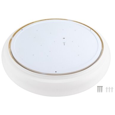 LED Ceiling Light, 36W, White/Wood, CCT Light 1